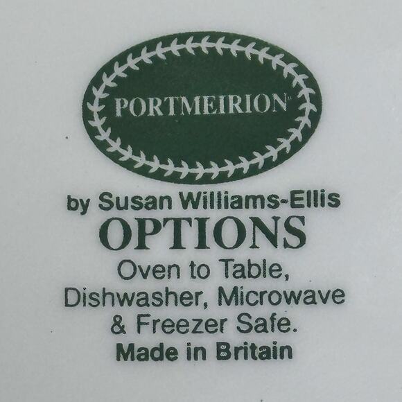 Portmeirion 1998-2006 Retired 'Options' Embossed Smooth Laurel Rim Soup Bowl - Picture 5 of 5